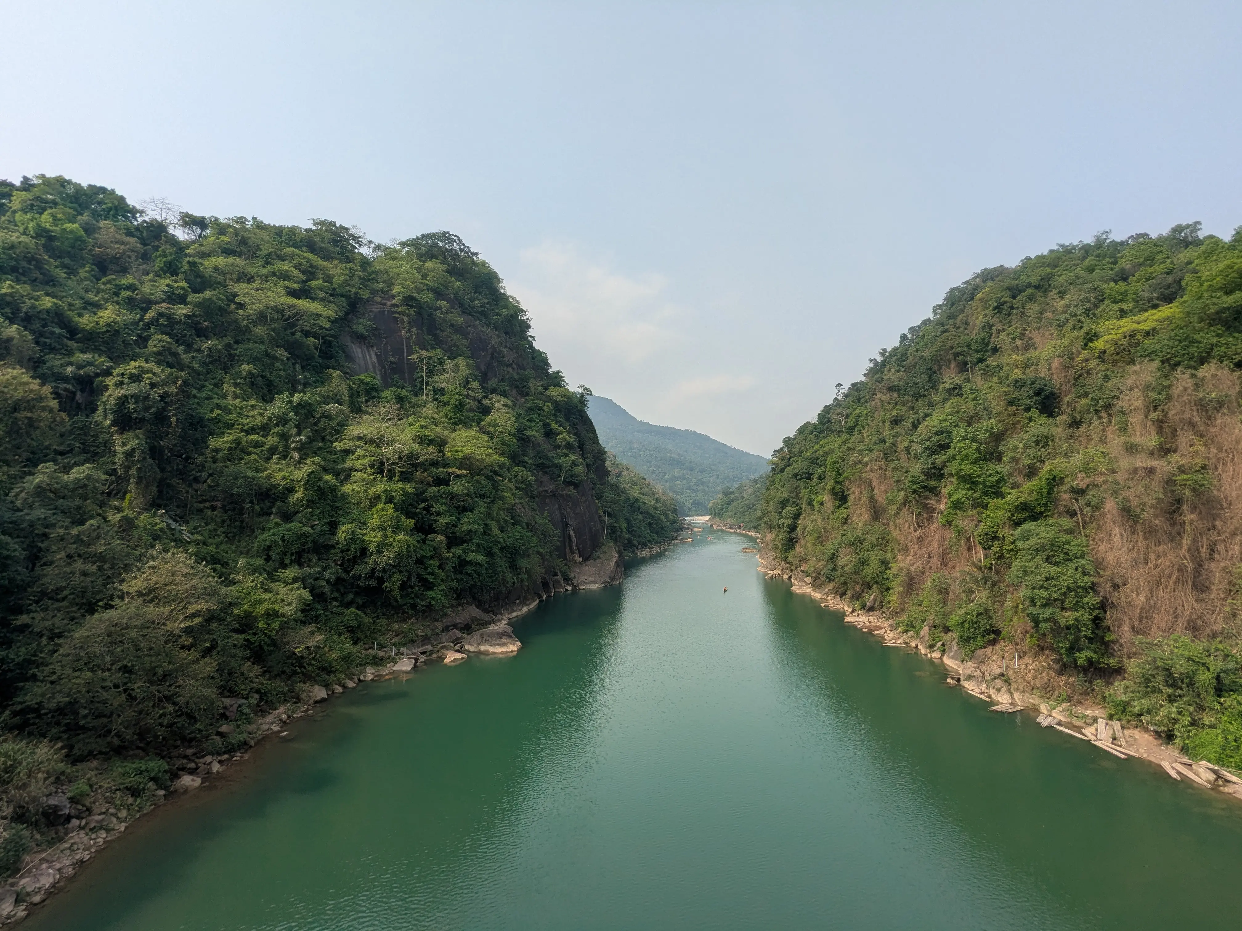 Misty green hills of the Khasi countryside